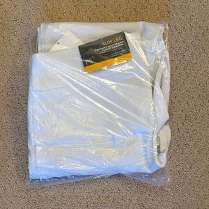 JM Collection White Slim Leg Pants